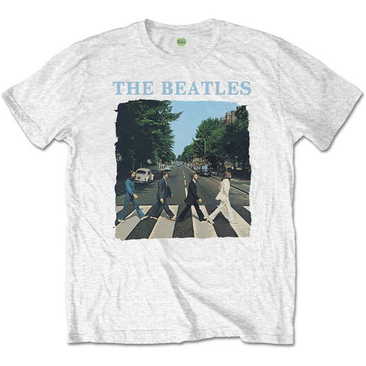 White - Front - The Beatles Childrens-Kids Abbey Road Logo T-Shirt