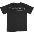 Black - Back - Paramore Unisex Adult This Is Why Back Print Cotton T-Shirt