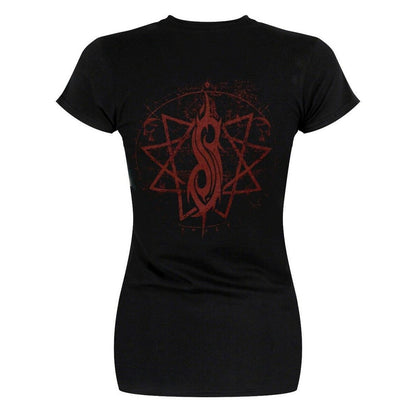 Black - Back - Slipknot Womens-Ladies Evil Witch T-Shirt