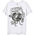 White - Front - Social Distortion Unisex Adult Speakeasy Checkerboard T-Shirt