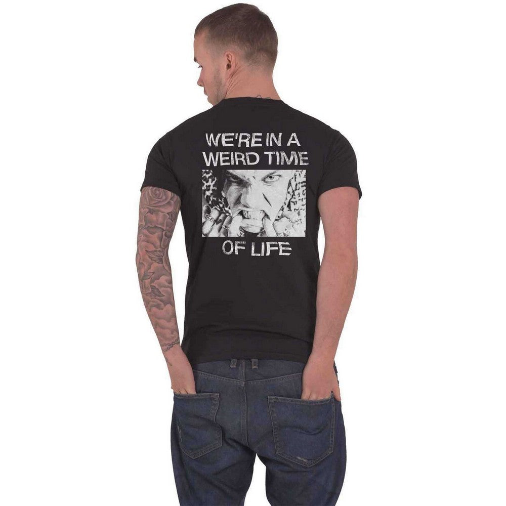 Black - Back - Yungblud Unisex Adult Weird Time Of Life Back Print Cotton T-Shirt