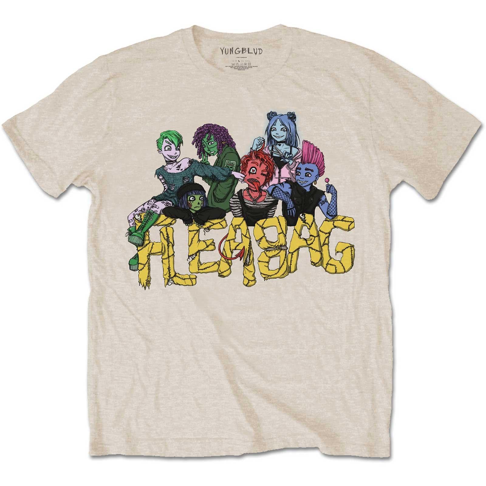 Sand - Front - Yungblud Unisex Adult Fleabag Cotton T-Shirt