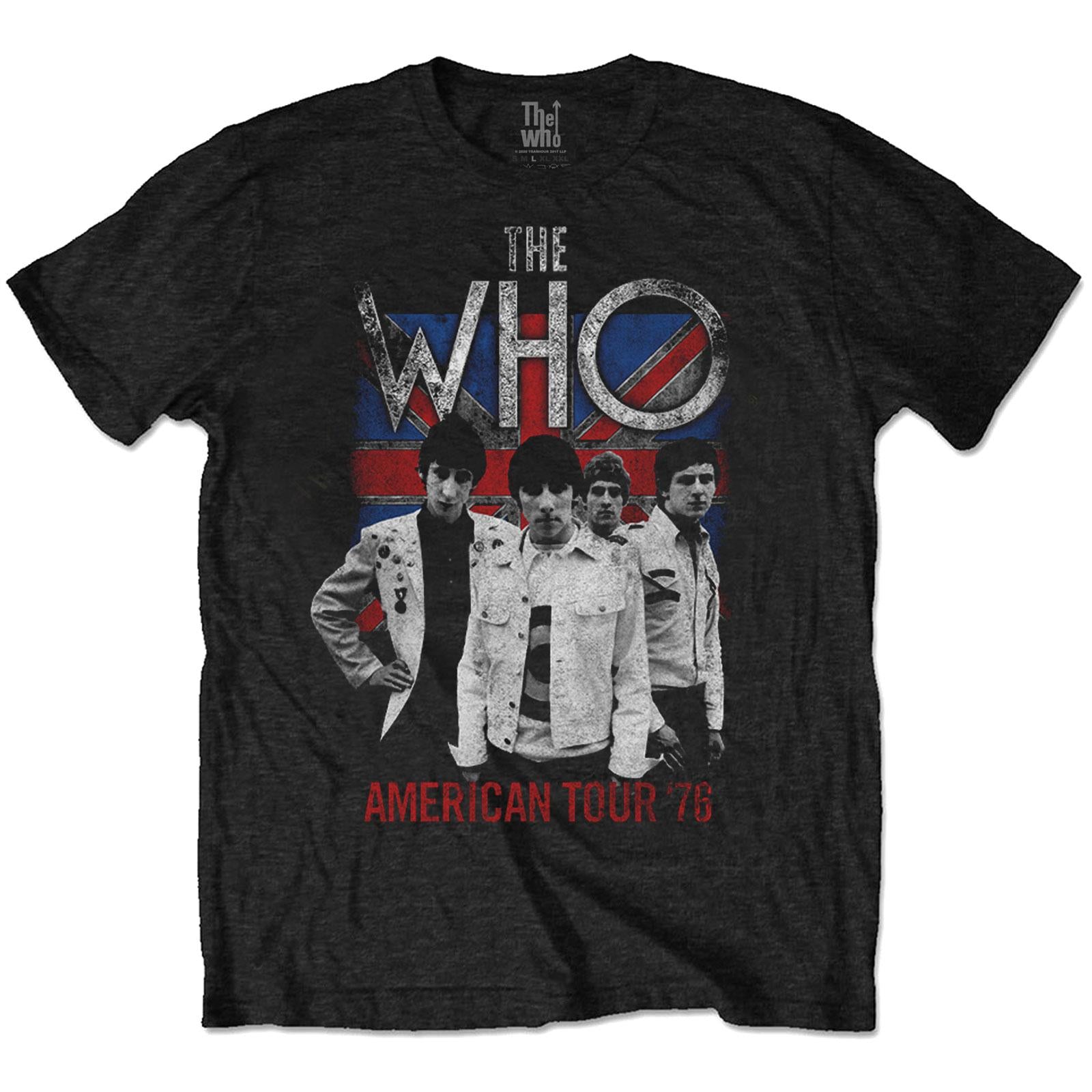 Black - Front - The Who Unisex Adult American Tour ´79 Cotton T-Shirt
