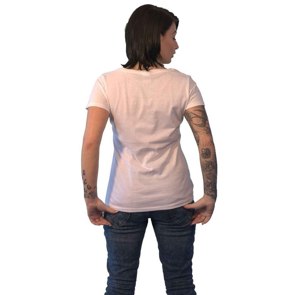 White - Back - Yungblud Womens-Ladies Strawberry Lipstick T-Shirt