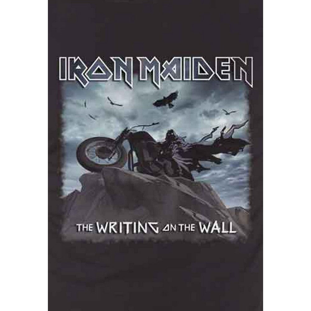 Black - Side - Iron Maiden Unisex Adult The Writing On The Wall T-Shirt