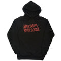 Black - Front - Primal Scream Unisex Adult Maximum Rock ´N´ Roll Back Print Hoodie
