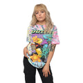Multicoloured - Side - Outkast Unisex Adult Superheroes Dip Dye Cotton T-Shirt