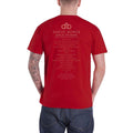 Cardinal Red - Back - David Bowie Unisex Adult Pheonix Festival Back Print Cotton T-Shirt
