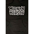 Black - Side - Marilyn Manson Unisex Adult Logo Pullover Hoodie