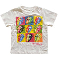 White - Front - The Rolling Stones Childrens-Kids Two Tone Logo T-Shirt