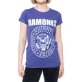 Purple - Front - Ramones Womens-Ladies Presidential Seal Cotton T-Shirt