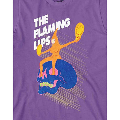 Purple - Side - The Flaming Lips Unisex Adult Skull Rider T-Shirt