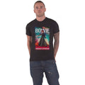 Black - Front - David Bowie Unisex Adult Moonage 11 Fade Cotton T-Shirt