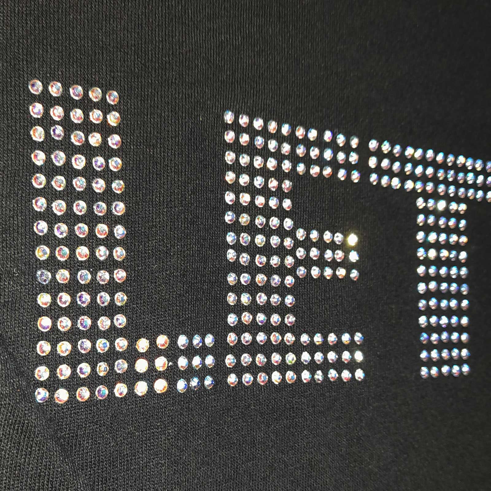 Black - Back - The Beatles Unisex Adult Let It Be Embellished T-Shirt