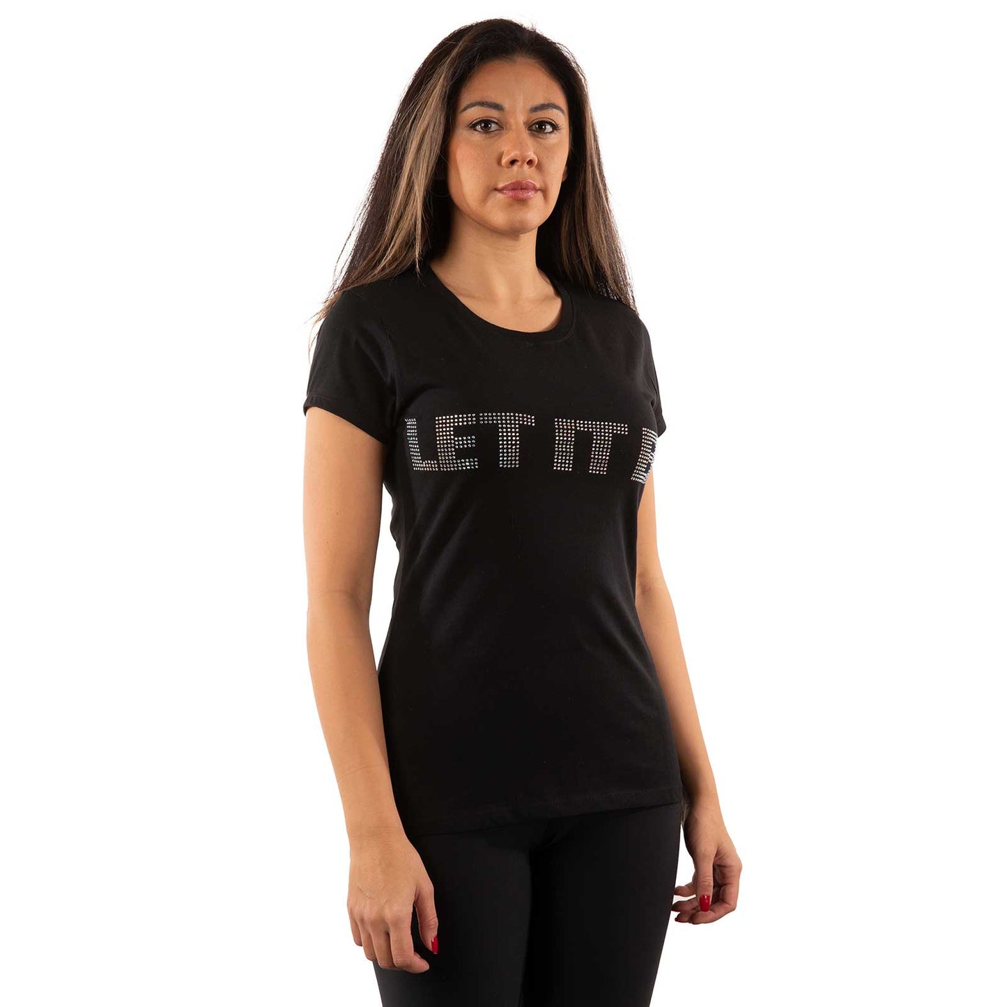 Black - Side - The Beatles Unisex Adult Let It Be Embellished T-Shirt