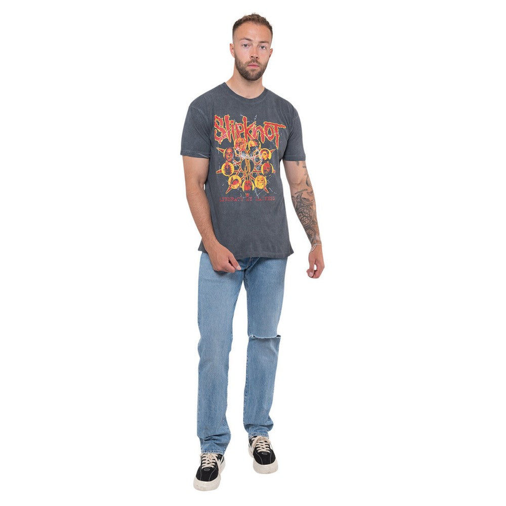 Black - Lifestyle - Slipknot Unisex Adult Liberate Back Print T-Shirt