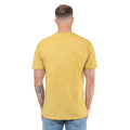 Mustard Yellow - Back - System Of A Down Unisex Adult Reflections Mineral Wash T-Shirt