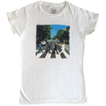 White - Front - The Beatles Womens-Ladies Abbey Road T-Shirt