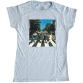 Light Blue - Front - The Beatles Womens-Ladies Abbey Road T-Shirt