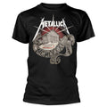 Black - Front - Metallica Unisex Adult 40th Anniversary Garage Back Print Cotton T-Shirt
