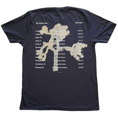 Navy Blue - Back - U2 Unisex Adult Joshua Tree T-Shirt