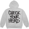 Grey - Back - Beastie Boys Unisex Adult Check Your Head Pullover Hoodie