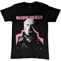 Black - Front - Machine Gun Kelly Unisex Adult Laser Eye Cotton T-Shirt