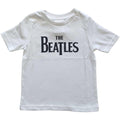 White - Front - The Beatles Childrens-Kids Drop T Logo T-Shirt