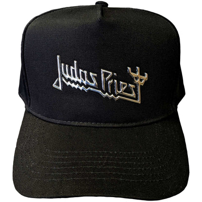 Black-Sonic Silver - Front - Judas Priest Unisex Adult Logo Baseball Cap