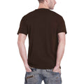 Chocolate Brown - Back - Black Sabbath Unisex Adult Henry Pyramid Emblem Cotton T-Shirt