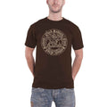 Chocolate Brown - Front - Black Sabbath Unisex Adult Henry Pyramid Emblem Cotton T-Shirt