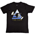 Black - Front - Pink Floyd Unisex Adult Melting Clocks Cotton T-Shirt