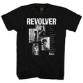 Black - Front - The Beatles Unisex Adult Revolver Track List Cotton T-Shirt