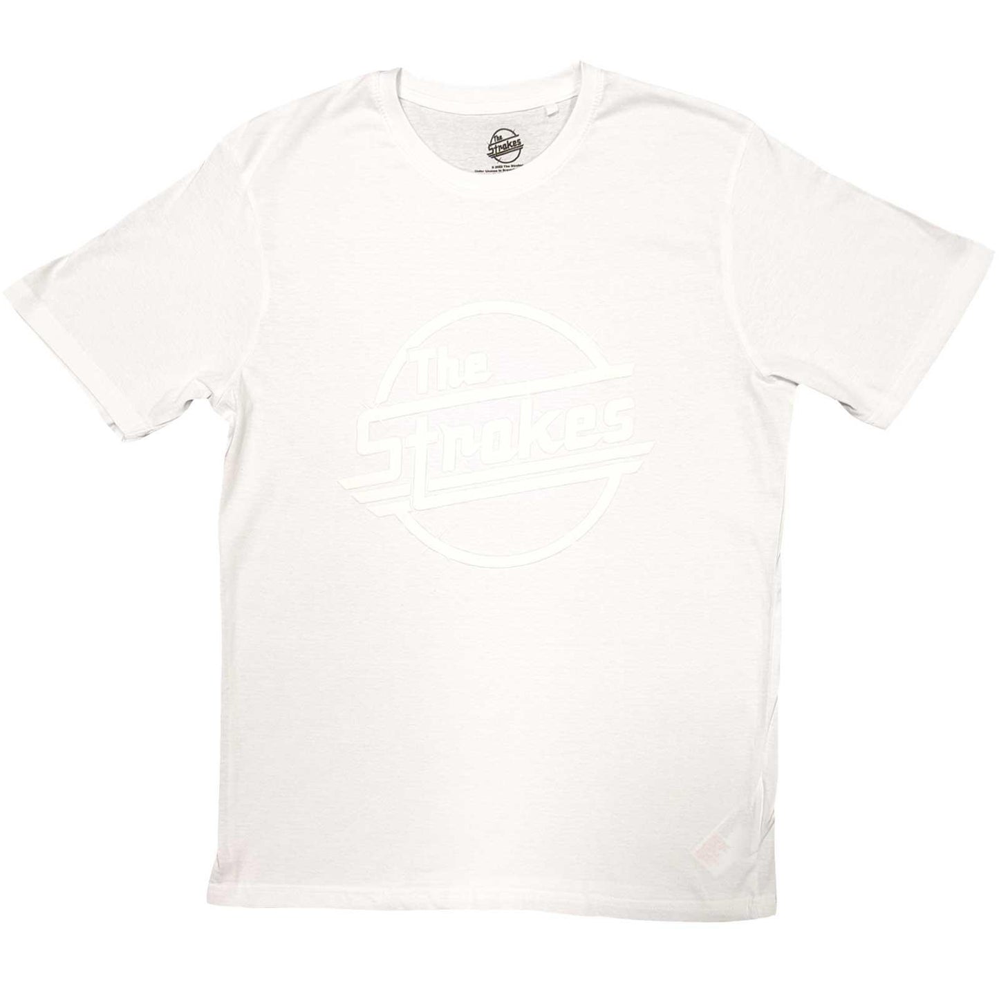 White - Front - The Strokes Unisex Adult OG Magna Cotton Hi-Build T-Shirt