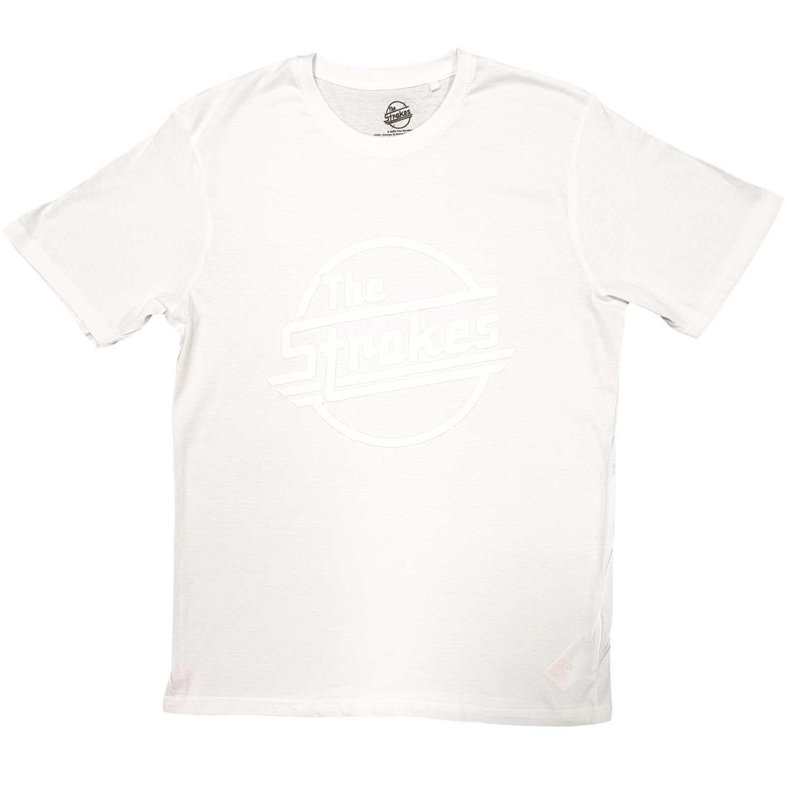 White - Front - The Strokes Unisex Adult OG Magna Cotton Hi-Build T-Shirt