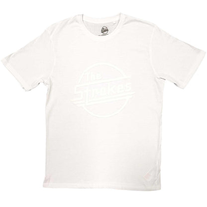 White - Front - The Strokes Unisex Adult OG Magna Cotton Hi-Build T-Shirt