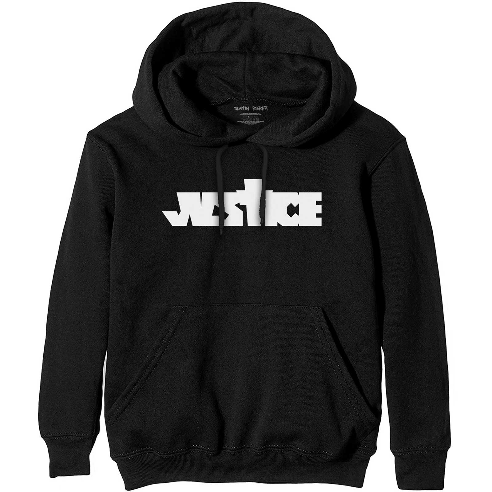 Black - Front - Justin Bieber Unisex Adult Justice Hoodie