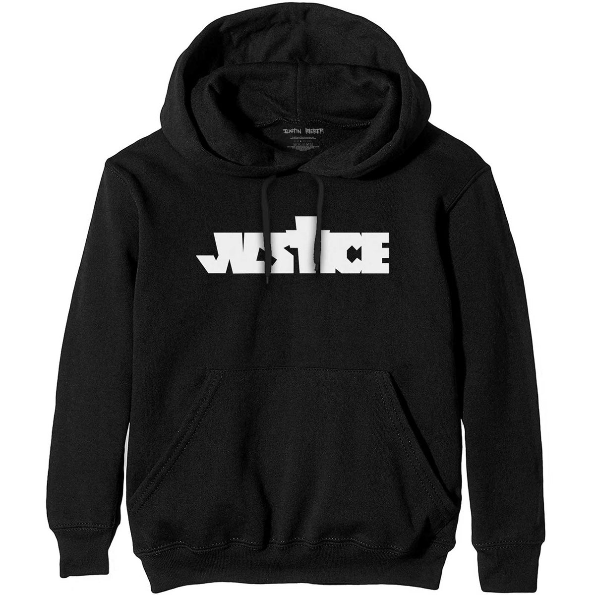 Black - Front - Justin Bieber Unisex Adult Justice Hoodie