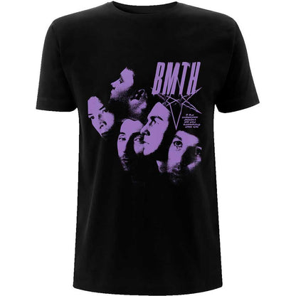 Black - Front - Bring Me The Horizon Unisex Adult Montage Cotton T-Shirt