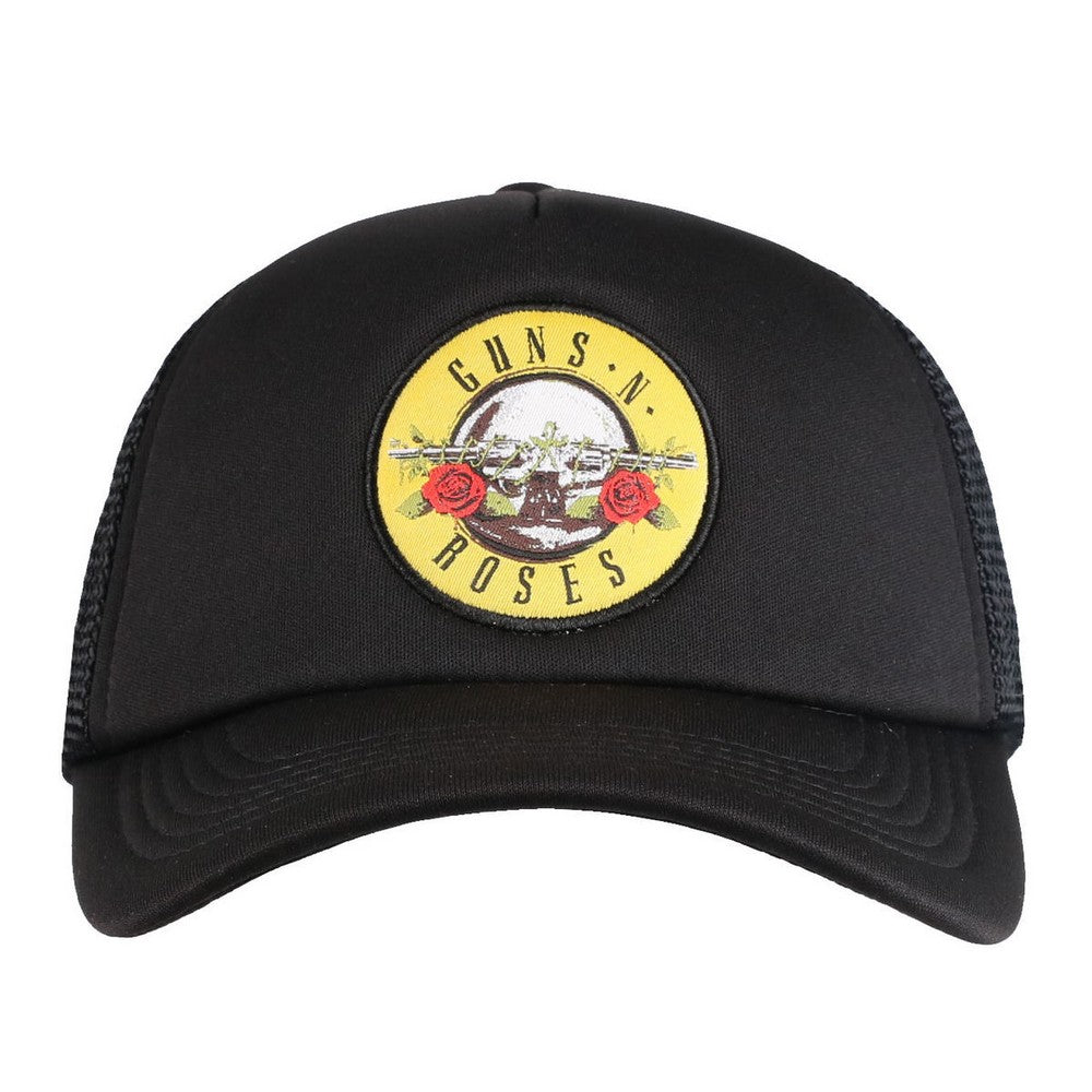 Black - Front - Guns N Roses Unisex Adult Circle Mesh Logo Baseball Cap