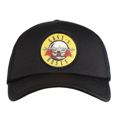 Black - Front - Guns N Roses Unisex Adult Circle Mesh Logo Baseball Cap