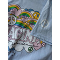 Light Blue - Lifestyle - John Lennon Womens-Ladies Rainbows, Love & Peace Cotton T-Shirt