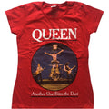Red - Front - Queen Womens-Ladies Another One Bites The Dust Cotton T-Shirt
