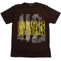 Brown - Front - U2 Unisex Adult I+E London Event 2015 Cotton T-Shirt