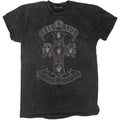 Black-Monochrome - Front - Guns N Roses Unisex Adult Cross Dip Dye T-Shirt