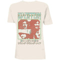 Natural - Front - Led Zeppelin Unisex Adult Japanese Poster Cotton T-Shirt