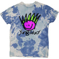 Blue - Front - Yungblud Unisex Adult Face Tie Dye T-Shirt