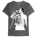 Black - Front - Freddie Mercury Unisex Adult Glow T-Shirt