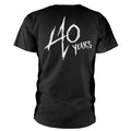 Black - Back - Metallica Unisex Adult 40th Anniversary Songs Logo T-Shirt