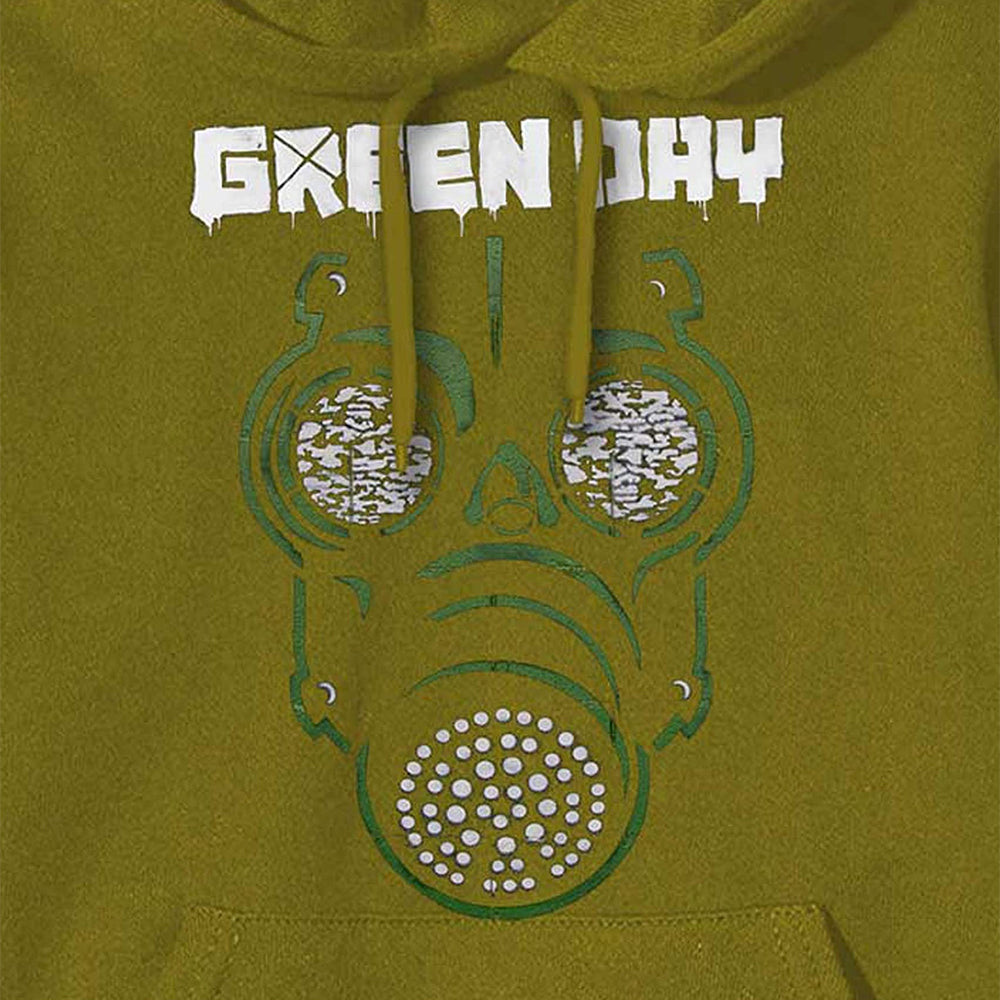 Green - Back - Green Day Unisex Adult Mask Hoodie